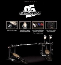 Pearl Ltd Edition 25th Anniversary Eliminator Black Double Bass Kick Drum Pedal