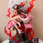 H45CM Demon Slayer Kamado Nezuko Figure LED GK Statue Anime PVC Model Collection