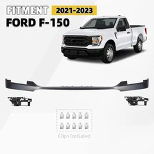 For 2021 2022 2023 Ford F-150 NEW Primed Front Upper Bumper Cover Trim Black