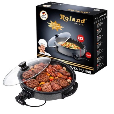 Roland Germany  Pizza Pfanne, mit Glasdeckel