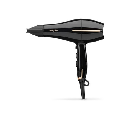 BaByliss Salon Pro Haartrockner - Leistungsstarker 2200W Föhn, AC Schwarz 