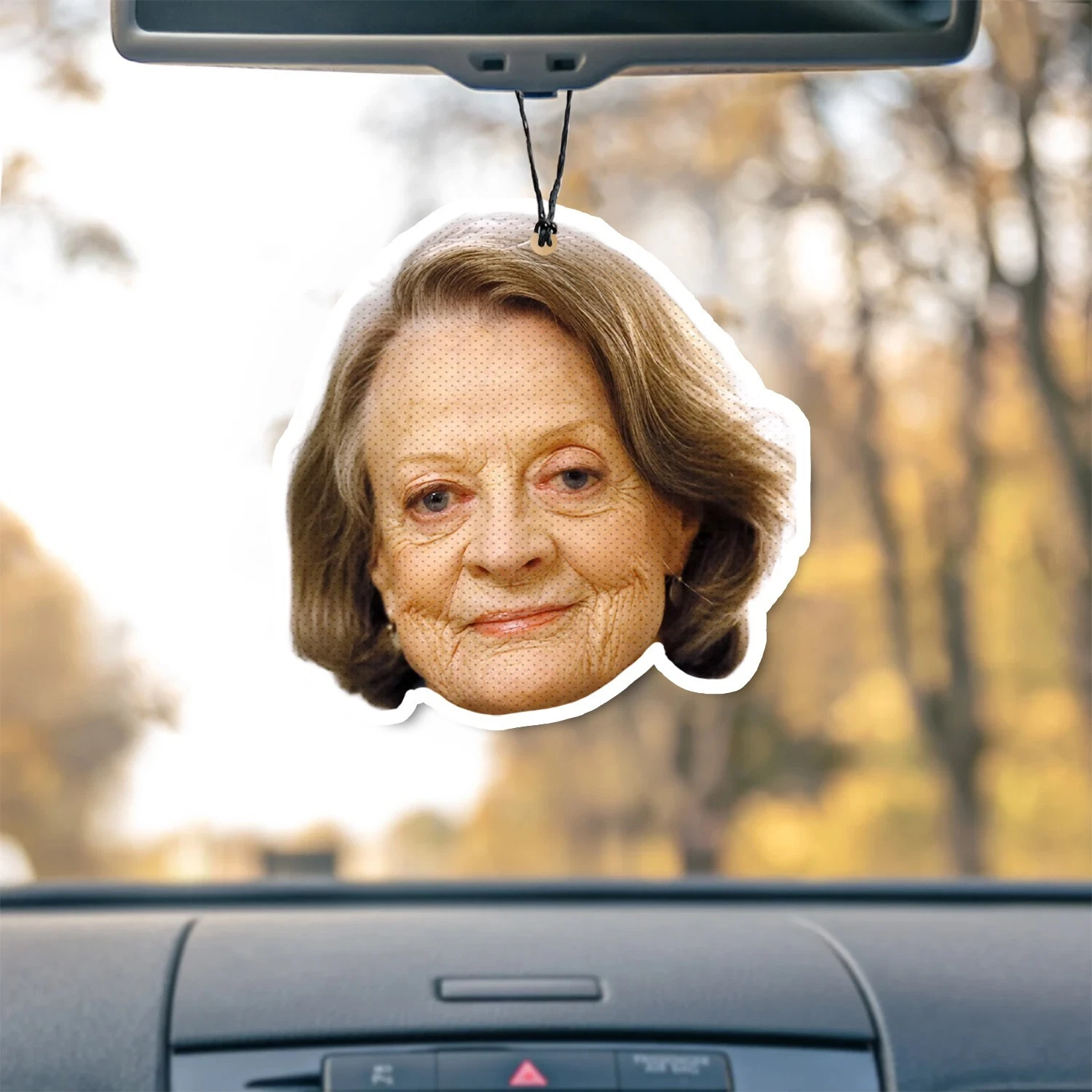 Dame Maggie Smith Unscented Hanging Car Air Freshener Freshie