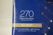 Celebrations 270 LED Big Seed Christmas Lights Multi Color 90 ft