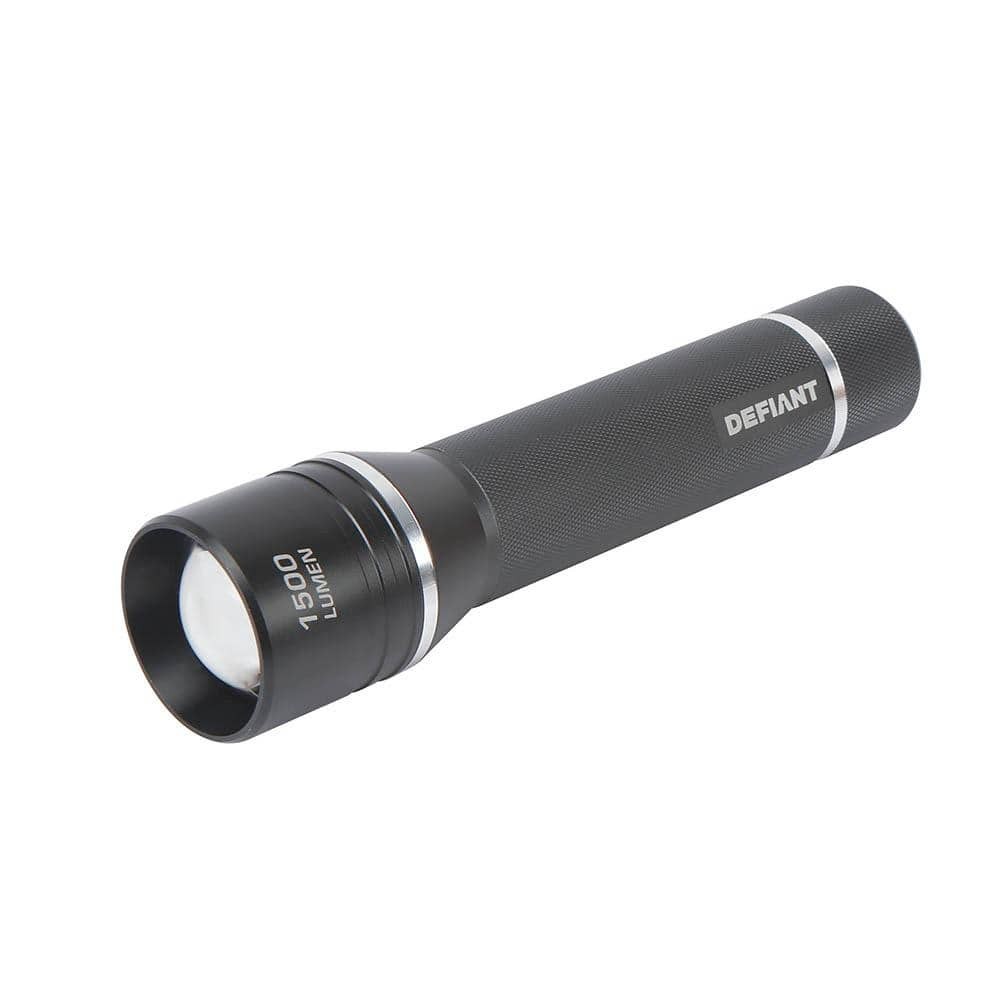 Defiant 1500 Lumens LED Slide-to-Focusing Aluminum Flashlight | eBay