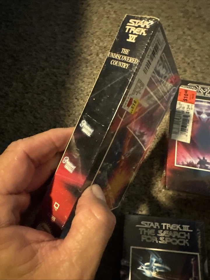 STAR TREK VHS MOVIE SET OF (6) THE MOTION PICTURE WRATH OF KHAN 1993 ALL SEALED - Image 4 of 4