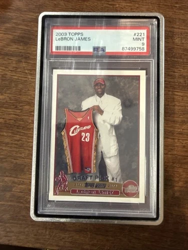 2003 Topps Basketball #221 LeBron James RC Rookie PSA 9 MINT
