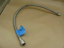 STAINLESS STEEL BRAIDED HOSE 28" LONG  1" FEMALE FITTINGS
