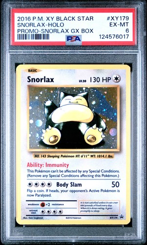 Snorlax graded PSA 6 for sale on eBay