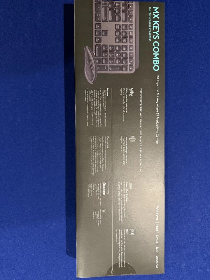 Logitech MX Keys Combo Performance Wireless Keyboard and Mouse 2S PB 920-013372 - Image 2 of 3