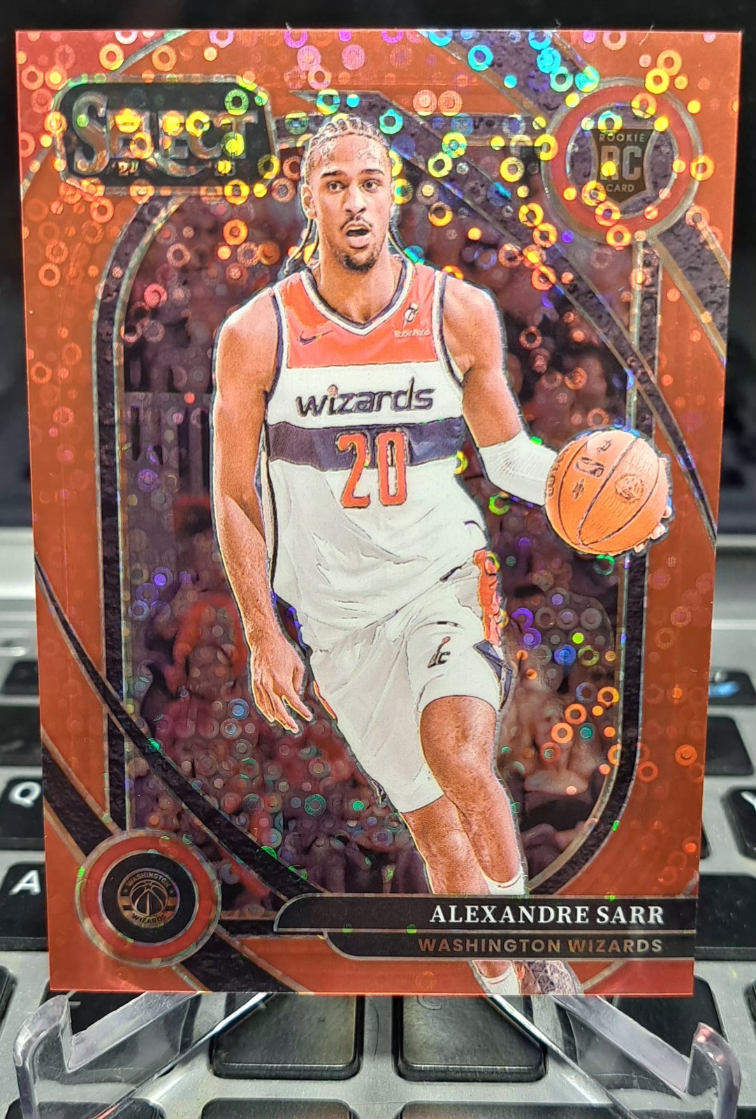 2024-25 Panini Select - Courtside Alexandre Sarr #274 Red Disco Prizm /49
