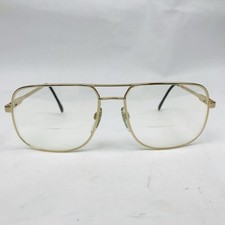 VTG Luxottica Daryl Gold Pilot Aviator Metal Glasses Italy Progressive Lenses