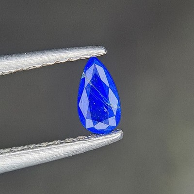 0.17/Ct,Natural Vibrant Royal Blue Hauyne(Sodalite). Pear Shape,Uv C-shipped.