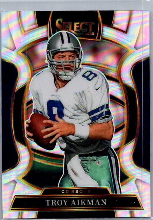 2025 Panini Select #100 Troy Aikman Silver Prizm