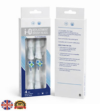 Electric Replacement Toothbrush Heads Compatible with Oral-B iO BLACK or WHITE