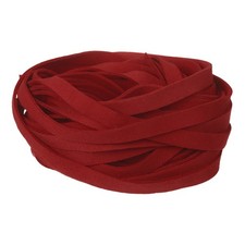 10Pcs 0.4" Flat Leather String Cord 39" Craft Suede Ribbon Red