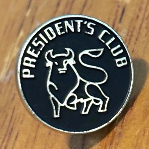 Vintage Merrill Lynch President’s Club Bull Logo Lapel Pin