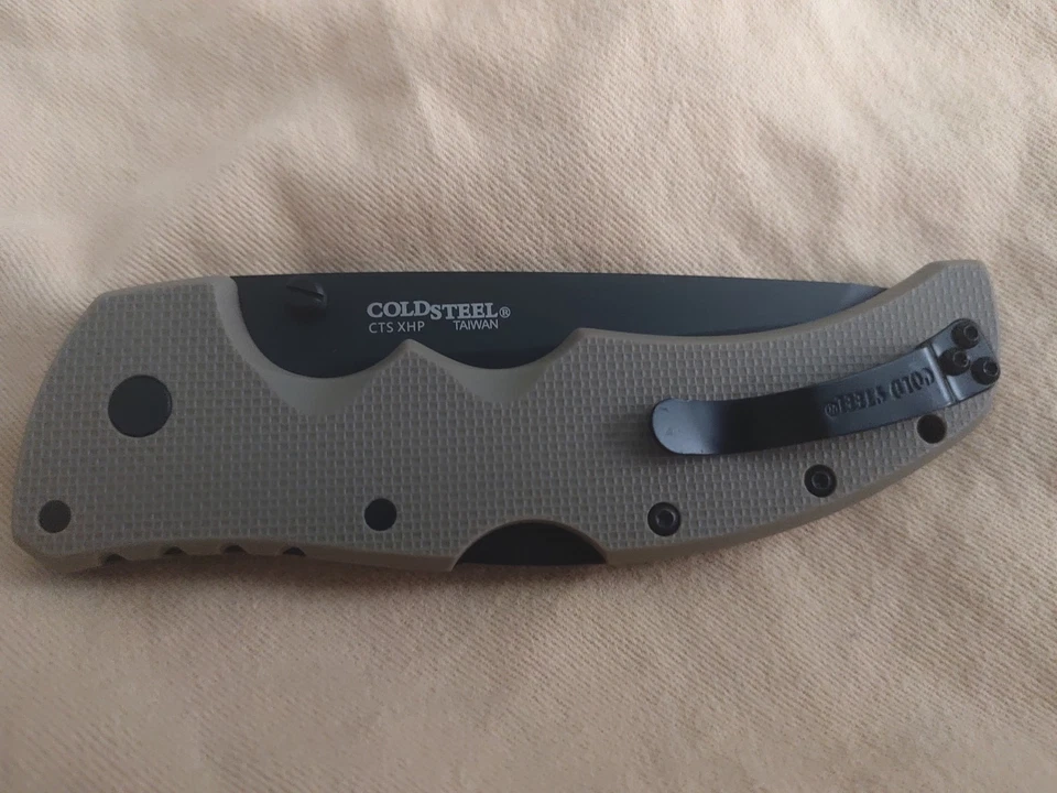 cold steel recon 1 tanto Coyote Tan Green CTS XHP DLC Coating Grn Zytel Handle - Image 2 of 4