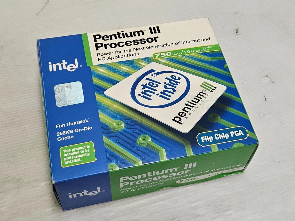 Intel Pentium III 750MHz Coppermine, SL462, Socket 370, With Original Box & FAN - Image 4 of 4
