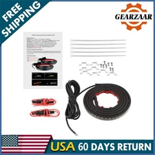 2x 60" Running Board LED Light DRL Side Step Strip Bar Amber White Turn Signal