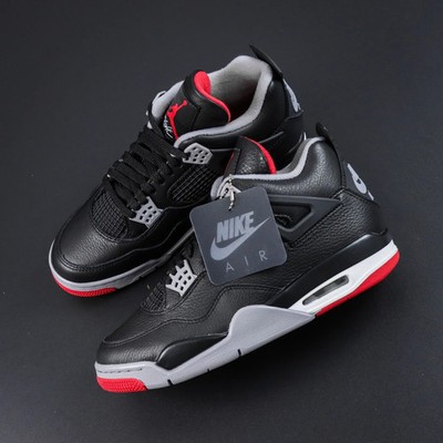 MEN Jordan 4 Retro Bred Reimagined Cement Grey Red FV5029-006 Size US 7-12