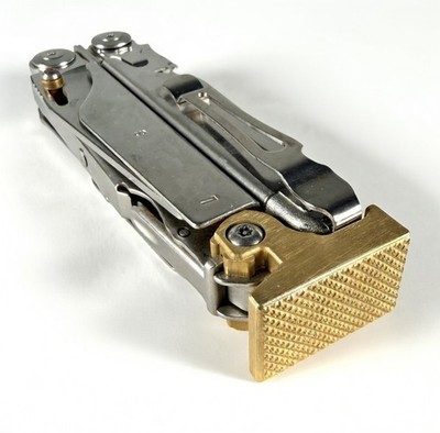 For Leatherman Surge, BRASS Hammer Head Mod, Modification, CNC Made,Locking,CAD