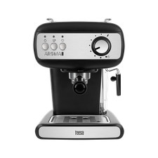 Cafetera a presión Teesa Aroma 400 de 850 W + espumador de leche de 15 bares