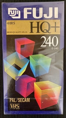 FUJI HQ+ E-240 Min High-Quality-Plus VHS Kassette Video Tape OVP SEALED NOS
