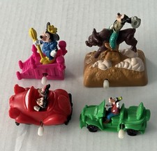 Vintage Used McD BK 1990s Disney Mickey Minnie Mouse Goofy Mini Wind Up Toys Lot