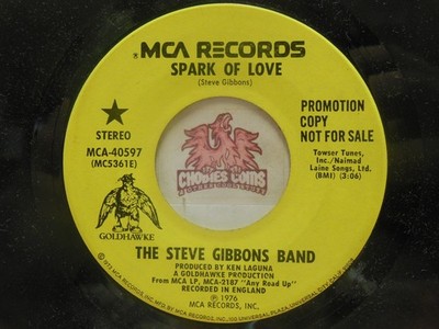 Promo! Steve Gibbons Band   Spark Of Love / Same, 45 RPM EX (GB)