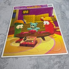 VeggieTales Tea time with Junior  Laura Puzzle Made in USA Big Idea No 7180