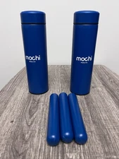 2 Mochi Health Insulated Metal Bottles Cooler 3 Ice Packs Travel Container