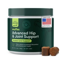Wuffes Advanced Dog Hip and Joint Supplement with Pack of 1, brown
