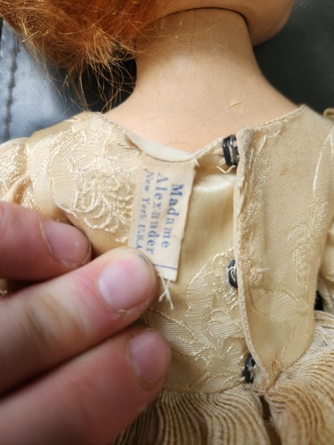 Vintage 1940's Madame Alexander 17" Composition Doll Original Dress - Picture 10 of 23