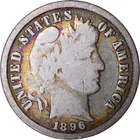 1896 10c Barber Dime ~ Good Details