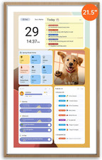 21.5-Inch Digital Calendar : Dual Mode Smart Wall Planner, No Subscription, Inst