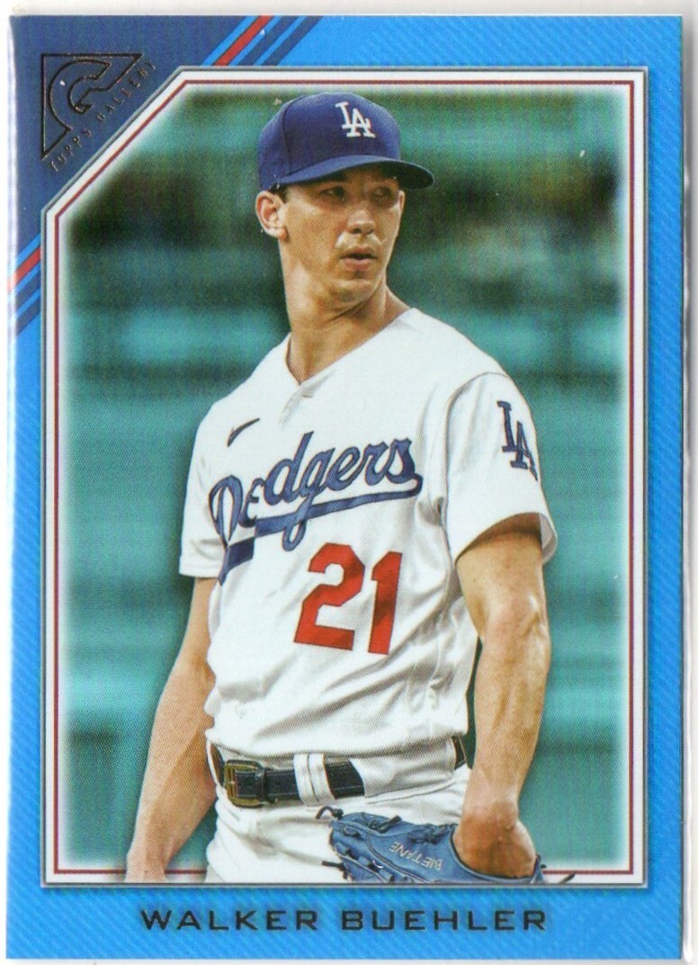 Walker Buehler 2022 Topps Gallery Blue Parallel #'d/75 Card #106