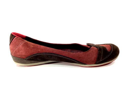 Merrell Shoes Women's 11 Allegro Ballet Flats Red Suede Casual Slip On Round Toe - Picture 5 of 11