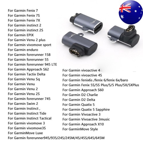 Portable Charger Converter Replacement Parts Power Adapter for Garmin Fenix 7/7S