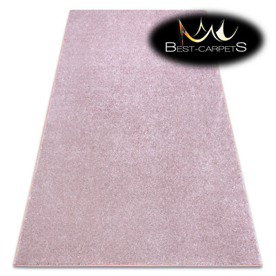 Best Carpets Strapazierfähige ''SAN MIGUEL'' Rouge Rosa Uni Einfarbig Teppiche jede Größe