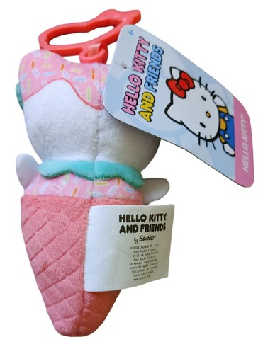 Hello Kitty And Friends My Melody Kuromi Cinnamoroll Clip-On Plush Set 4 NEW - Picture 3 of 9