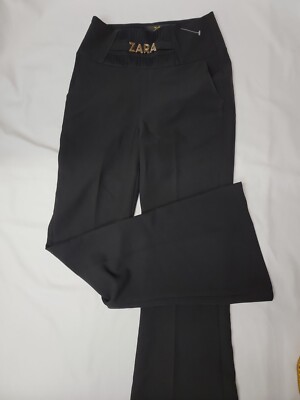 Tram Boutique Women's Size S Black Dress or Casual Pants Side Zip Closure #P1