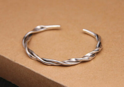 ITALY MADE SILVER925 TWIST BRACELET/シルバー Amazon.com: 925 Sterling Silver Twist Bracelet Stainless
