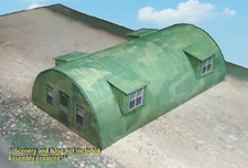 N Scale Building - Army Quonset Hut **Pre-Cut** CARD STOCK (PAPER) Kit #QH6N