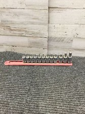 Used GearWrench 12 Pieces Drive Hex Bit Socket 3/8" -1/16"