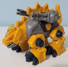 HAP-P-KID M.A.R.S. Dinoforce Cybotronix Yellow Stegosaurus Toy Un-Tested 