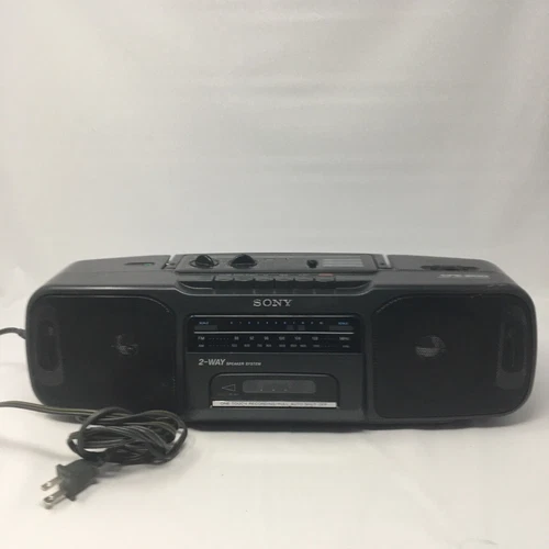 Sony CFS-200 Stereo FM/AM Radio Cassette Recorder Vintage Boombox Pre-Owned