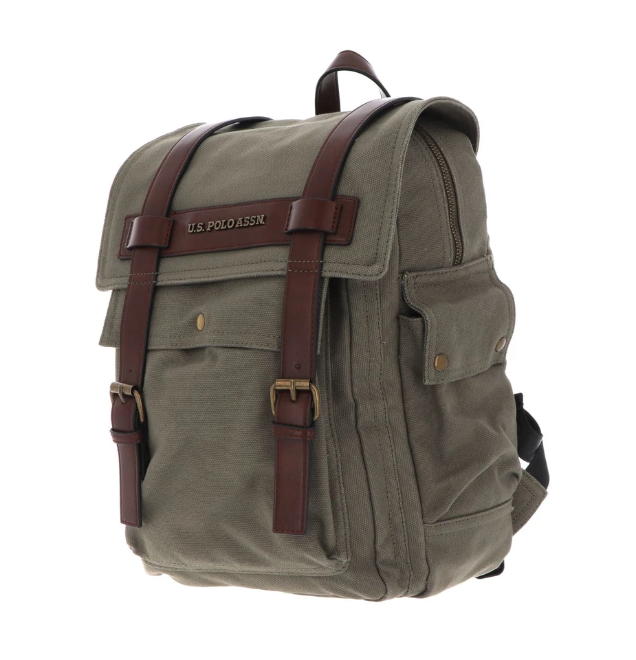 U.S. POLO ASSN. Lubbock Backpack Military Green - Imagen 2 de 4
