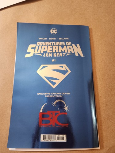 Adventures Of Superman Jon Kent #1 Electric Blue Foil Exclusive Variant LTD 1000 - Picture 8 of 12
