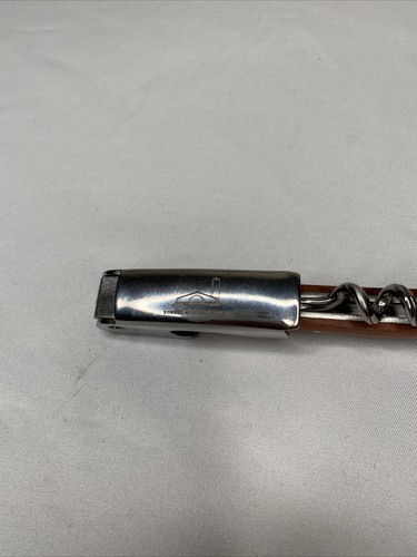 Tire-bouchon sommelier Laguiole Robert Mondavi cave inox manche bois - Photo 2/3