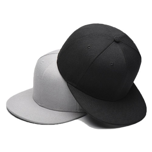 Adjustable Men Peak Plain Flat Hip Hop Unisex Snapback Classic Baseball Hat Cap - Picture 8 of 16